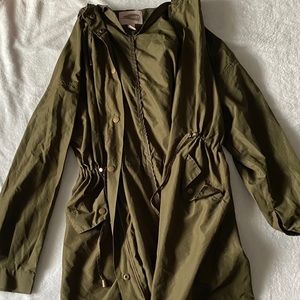 Forever 21 Light Olive Green Windbreaker Jacket